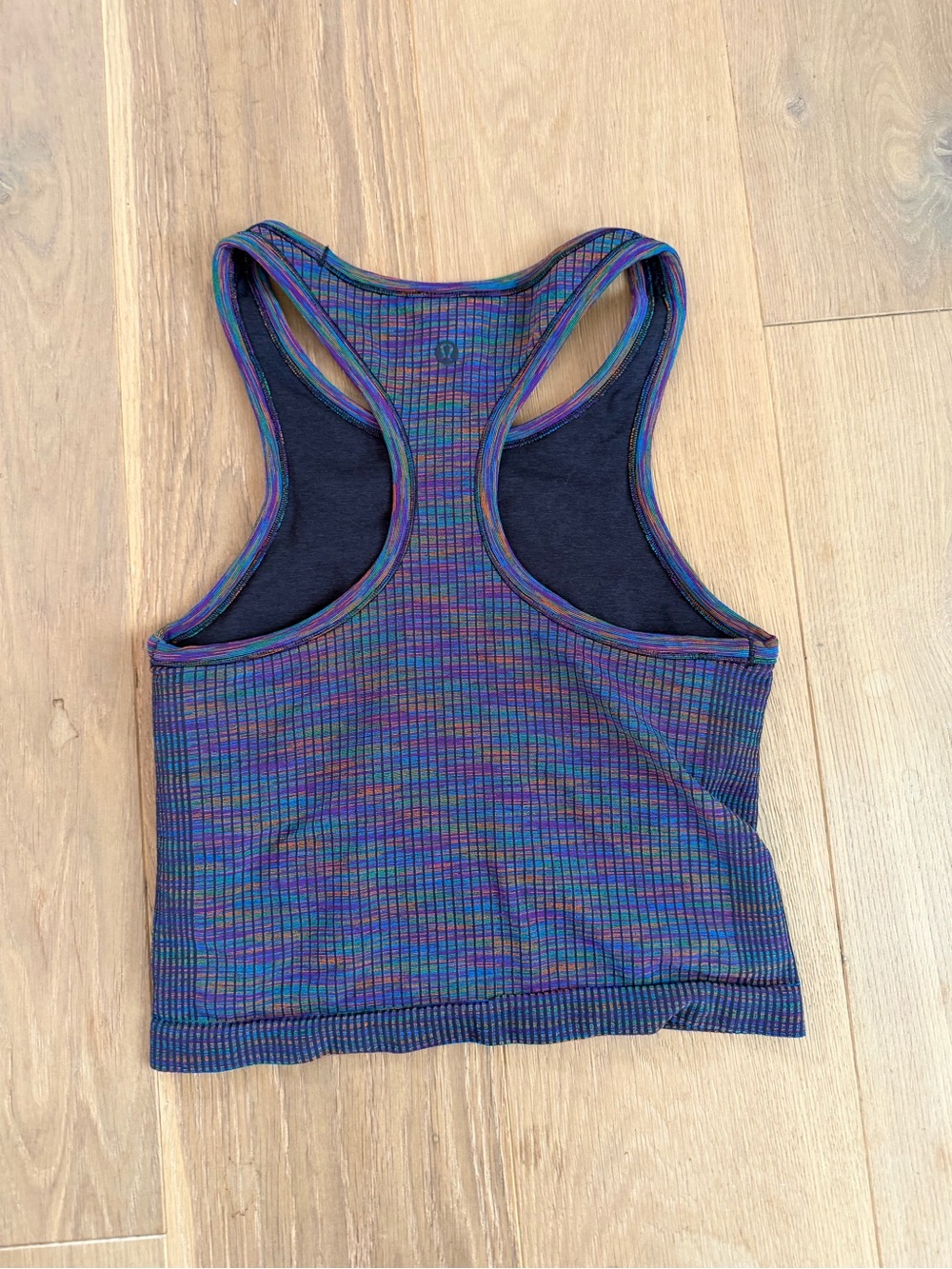 lululemon athletica Multi-Color Ribbed Racerback Crop Top - Picture 2 of 3